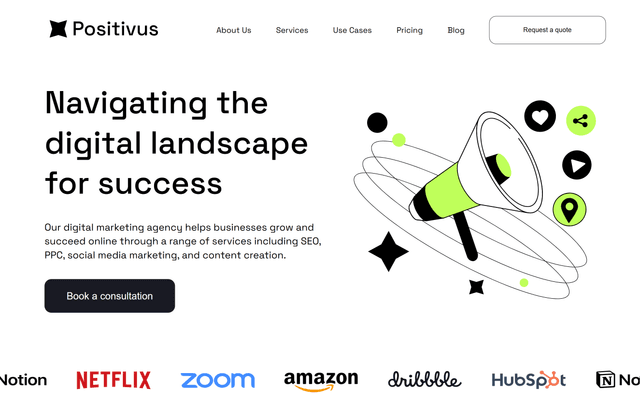 Positivus Landing page thumbnail